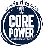 Logo for fairlife Core Power high protein milk shake